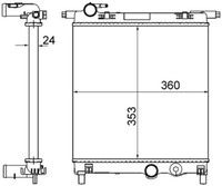 Mahle KüHler WasserküHler FüR VW UP Load Skoda Citigo Mii 121 122 BL1 BL2