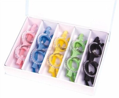 5 Pcs Gray/Color Optometry Optical Lens Trial Frame Tf-C Eyeglass New im