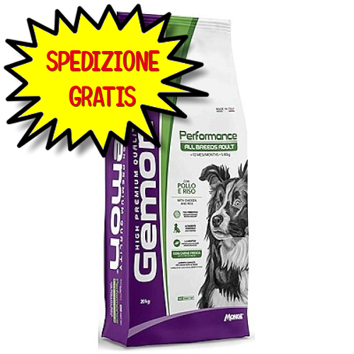 GEMON CANE CROCCHETTA ADULT ALL BREEDS PERFORMANCE  20 KG