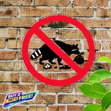 No Dog Excrement Allowed Heavy Duty Metal 8x8 Round Warning Sign