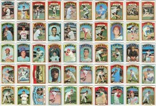 1972 Topps Partial Set Lot 50 Cards EX Vintage Baseball MLB - Exact Cards Shown