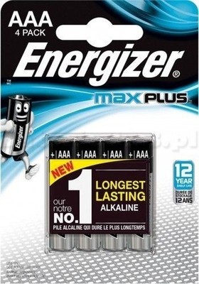7638900437461 ENERGIZER BATTERY MAX PLUS AAA LR03, 4 ECO ENERGIZER