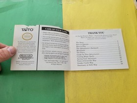 Original Vintage NES Nintendo Dungeon Magic Taito Instruction Booklet ONLY!