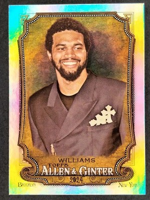 2024 Allen & Ginter CALEB WILLIAMS RC Rainbow Foil #233 HOT BOX SP CHICAGO BEARS
