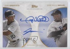 2022 Topps On Demand Dynamic Duals Blue 14/25 Gary Sheffield #12-A Auto 0m4q