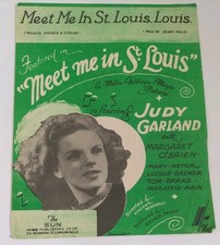 Meet Me In St Louis Louis  Vintage Sheet Music (H2)