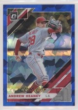 2019 Panini Donruss Optic Blue Cracked Ice Prizm 1/7 Andrew Heaney #160 2p7
