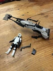Vintage ROTJ Speeder Bike 100% Complete w/Extra Flap & Handle Bar & Biker Scout