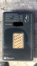 The Perth Mint Lingot d’or 10 g or fin 0,9999 99,99 % Pure Gold Australia