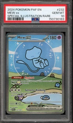 Pokemon Mew ex Paldean Fates Special Illustration Rare #232 PSA 10 Gem Mint
