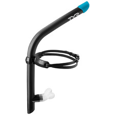 TYR Ultralite Elite Adults Swim Snorkel, Ultra-Lightweight & Comfortable, Black