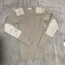 Khaki Military Army Commando Crew Neck Acrylic Sweater