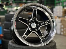 New 18x9.5 Et22 Lenso D1sf Rim 4 Wheel Gloss Black 5x114.3