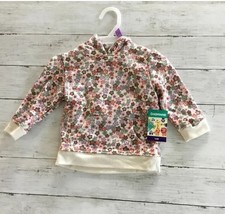 GARANIMALS Infant Toddler Girls Print Hoodie W/Front Pocket Multicolor 12 Months