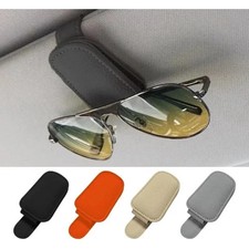 Magnetic Leather Sunglasses Holder for Car Sun Visor Eyeglass Hanger Clip USA