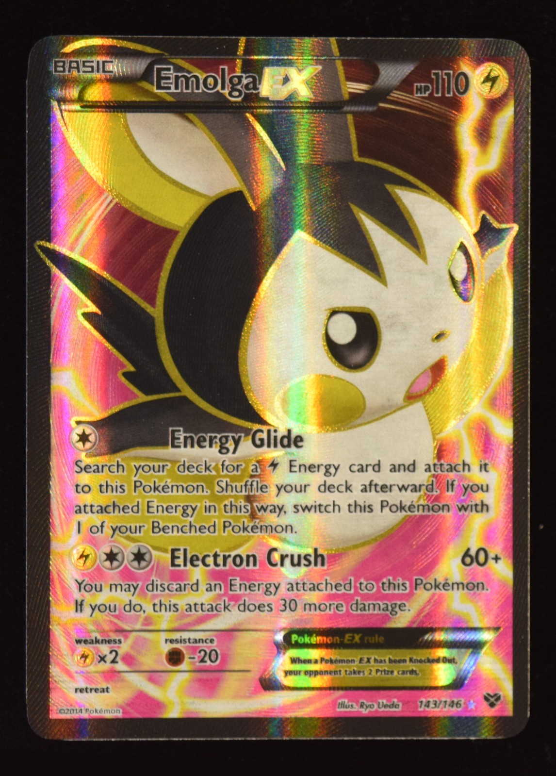 Emolga EX Full Art - 143/146 - XY - Pokemon Card