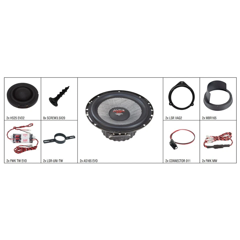 2-Wege Kompo-Lautsprecher XFIT AUDI A4 B7 EVO2 für Audi A4 B7 - Bild 2 von 2