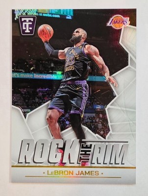 LEBRON JAMES 24-25  Totally Certified-Rock the Rim #16 Mirror Platinum White /25