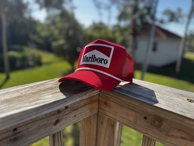 Handcrafted Retro Marlboro Trucker Hat | Mesh | Adjustable SnapBack