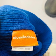 RARE Nickelodeon PAW PATROL Cold Beanie KIDS Toddler Blue Red Yellow Stripe Hat