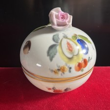Vintage Herend Hungary Porcelain Lidded Box, ...