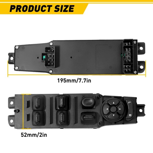 Door Window Switch Panel Control&Bezel For Dodge Ram 1500 2500 3500 2002-2010 - Picture 2 of 6