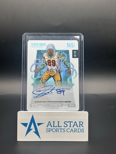 2025 Bo Jackson Battle Arena Santa-Moss Santana Moss Debut Ice Auto /50 #SMA-6