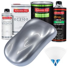 Cool Gray Metallic Low Voc Urethane Auto Paint Quart Kit European Clear Coat