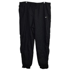 Nike Men's Joggers Track Pant Vintage 90's White Tag Nylon Lined Black Size L