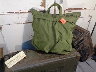 Orig. US Armee Gentex Pilotentasche Helmtasche BG 9003 Oliv Drab 4060