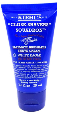 Kiehl's Close-Shavers Squadron Ultimate Brushless Shave Cream 2.5 Oz White Eagle