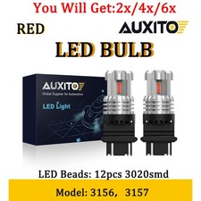 2x Auxito Super Red 3156 3157 Led Brake Turn Signal Blinker Light Bulbs Kit 2-6x 2x Auxito Super Red 3156 3157 Led Brake Turn Signal Blinker Light Bulbs Kit 2-6x