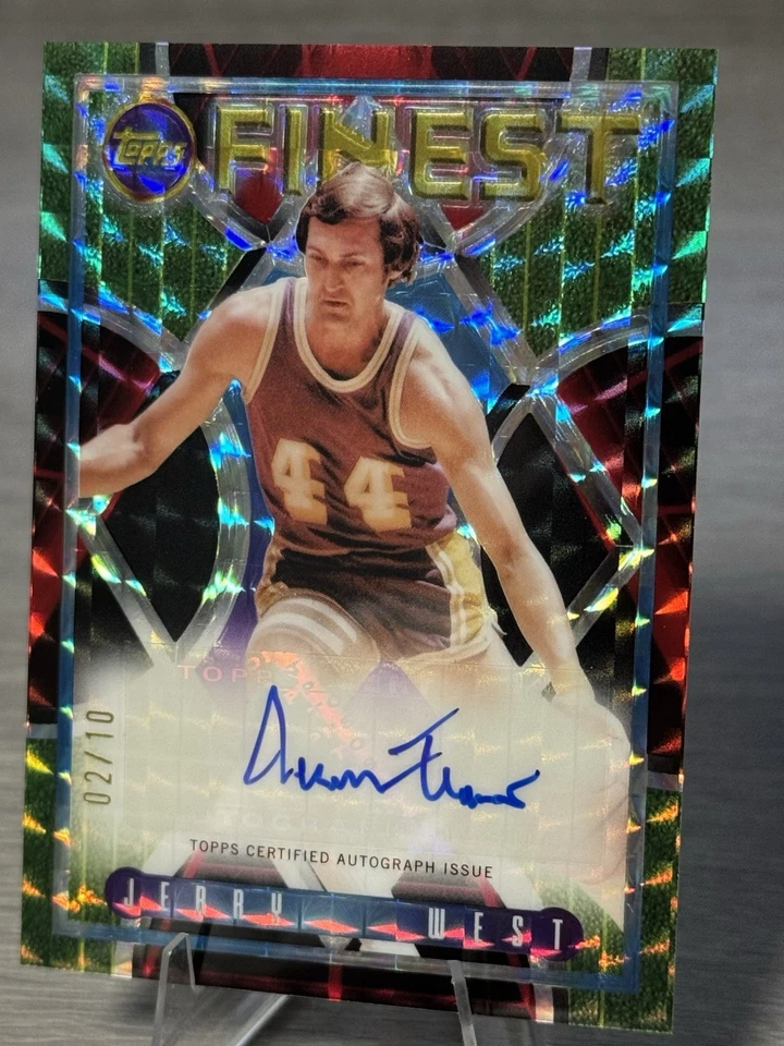 🏆🏀JERRY WEST 2023-24 Topps Finest Gold Flashback Autógrafo SSP Automático /10!!!🏀🏆 Foto 3 de 4