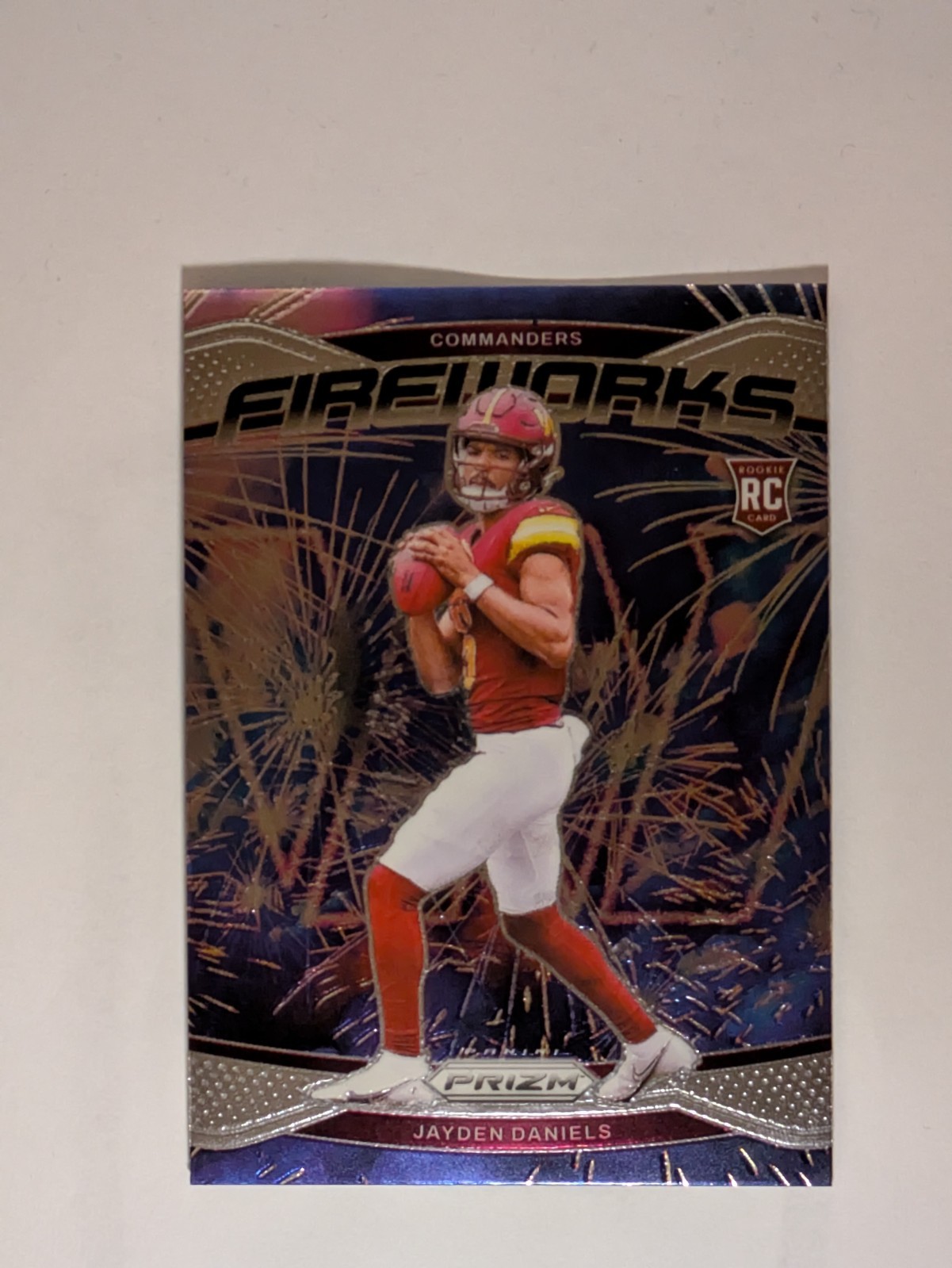 2024 Panini Prizm - Fireworks Jayden Daniels #24 (RC)