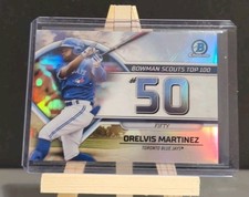 2023 Bowman Chrome Baseball Scouts Top  100 #BTP-50 Orelvis Martinez #PTOR