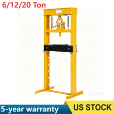 Hydraulic Shop Press 6 12 20 Ton With Press Plates H-frame Benchtop Press Stand Hydraulic Shop Press 6 12 20 Ton With Press Plates H-frame Benchtop Press Stand