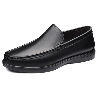 Fashion Men's Casual Shoes Breathable Lightweight Genuine Leather Driving Shoes