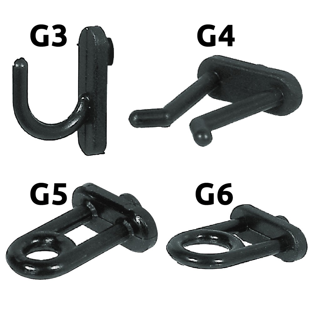 Stock 100 Ganci in Nylon G6 per Pannelli - Convenienza per Officine