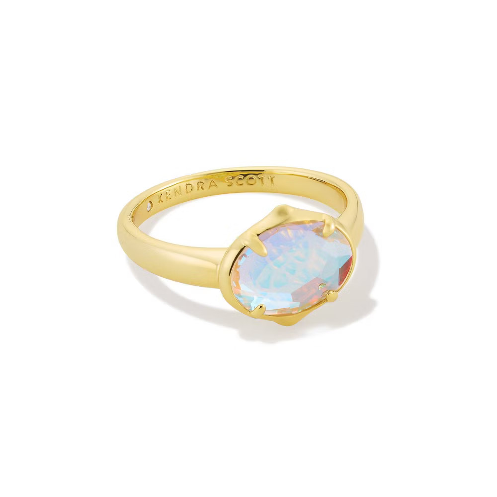 Kendra Scott Henley Band Ring - Multi/Gold Size 7