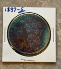 1897 Morgan $1 Silver Dollar San Francisco Mint , ￼ extreme toning