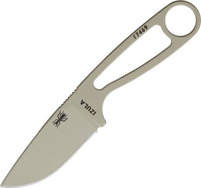 ESEE Izula 6.25'' Desert Tan Fixed Blade Skeletonized Handle Knife + Sheath RCIDT