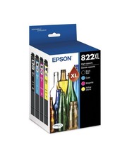 Epson DURABrite Ultra Ink Cartridges Multi Pack Black Cyan Magenta Yellow 822XL