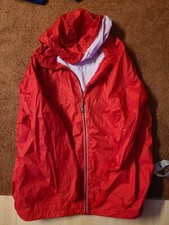 Moorhead Regen Jacke  Gr XXL in Rot, Klein Zusammenfaltbar