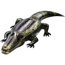Liliful 1 Pcs 49" Inflatable Alligator Pool Float Floating Alligator Decoy