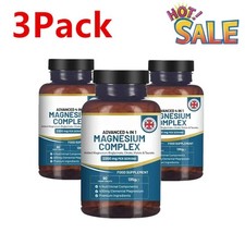3X Magnesium Complex 4 in 1 Magnesium Supplement 2000mg Non-GMO 90 Capsules 1.87 per thousand milligrams