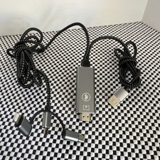 Universal 3-in-1 HDMI Mirroring Cable 6  Lightning/Micro USB/USB C/USB to HDMI