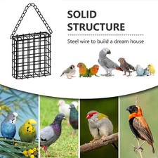 Square Birdcage Bird Feeder Wire Mesh Feeder T4C4 L6B1