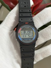 Vintage 1989 Citizen Digital Quartz Watch P080-312775 Battery 