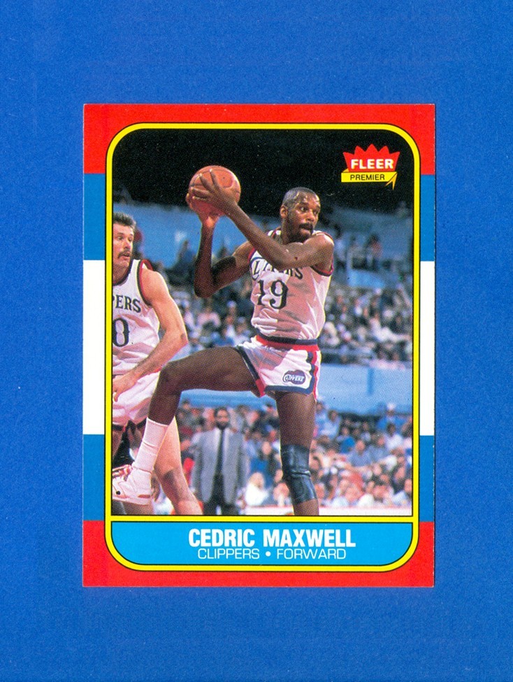 1986/1987 Fleer Basketball #70 Cedric Maxwell '86 Set Break Card NR/MT Condition