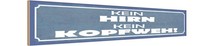 Holzschild 10X46 Cm Kein Hirn Kopfweh Spruch Zitat Deko Geschenk Holz Schild